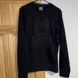 Psycho Bunny Black Crewneck Sweatshirt logo M